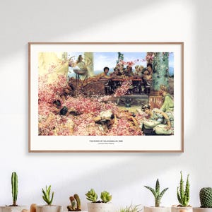 The Roses of Heliogabalus - Sir Lawrence Alma-Tadema, Famous Art Prints, Vintage Prints, The Women of Amphissa, Neoclassical Painting