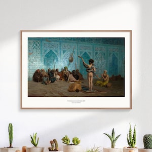 The Snake Charmer - Jean-Léon Gérôme, Famous Art Prints, Vintage Prints, Orientalist Painting, Exotic Vintage Decor, Minimalist Print