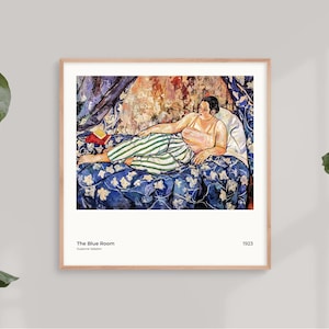 The Blue Room – Suzanne Valadon Art Print – Vintage Impressionist Wall Art, French Reproduction, Fine Art Wall Decor, Gift for Art Lovers