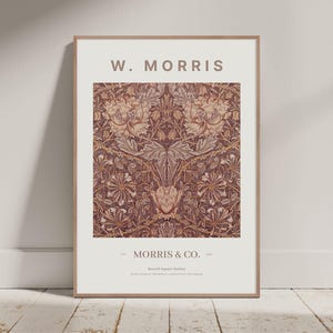 William Morris Print - Wandle Print, William Morris Poster, Vintage Textile Pattern, Botanical Wall Art, Tapestry Pattern Wall Art