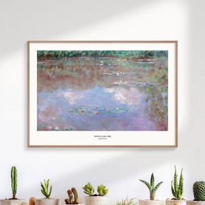 Water Lilies 1903 - Claude Monet Print, Famous Art Prints, Vintage Art Prints, Impressionist Art Poster, Fine Art Print, Minimalist Poster