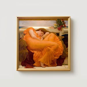 pre raphaelite orange dress Pre Raphaelite Flaming June