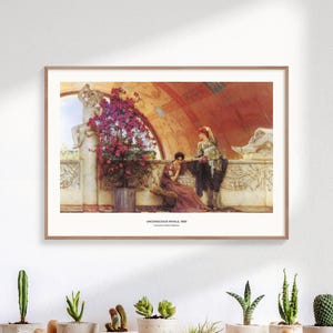 Unconscious Rivals - Sir Lawrence Alma-Tadema, Famous Art Prints, Vintage Prints, The Women of Amphissa, Neoclassical Painting