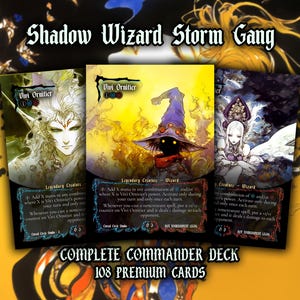 Mazzo Comandante Proxy della Banda della Tempesta del Mago Oscuro Mazzo MTG EDH personalizzato