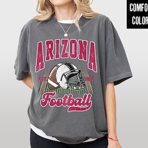 Vintage Arizona Football Shirt/Sweatshirt |Comfort Farben Erwachsene/Jugend T-Shirt/Rundhals |Spieltag Herbst Outfit |Retro Unisex Football Tee