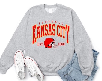 Kansas City Football Crewneck: Comfort Colors Game Day Tee
