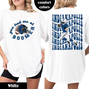 Comfort Colors Vintage Indianapolis Football Shirt/Sweatshirt |Adult/Youth T-Shirt/Crewneck|Game Day Fall Outfit |Retro Unisex Football Tee