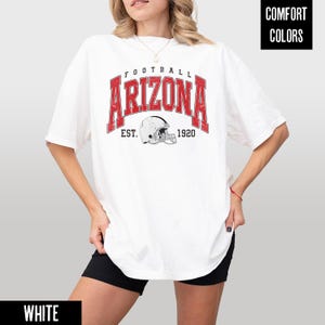 Komfort Farben Vintage Arizona Football Shirt/Sweatshirt |Erwachsener/Jugendlicher T-Shirt/Crewneck |Spieltag Herbst Outfit |Retro Unisex Fussball T-Shirt