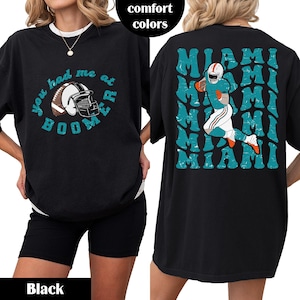 Comfort Colors Vintage Miami Football Shirt/Sweatshirt |Adult/Youth T-Shirt/Crewneck |Game Day Fall Outfit |Retro Unisex Football Tee