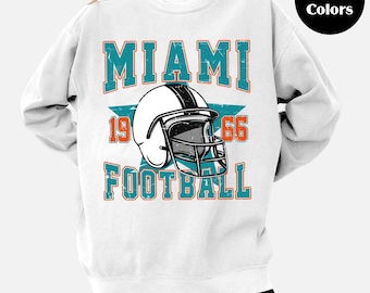 Vintage Miami Football Comfort Colors Shirt: Retro Game Day Tee