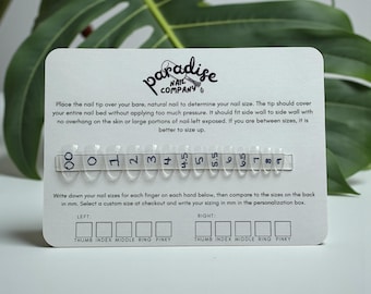 Nail Sizing Kit | 14 Apres Tips, Sizes 00-9