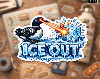 Pegatina política de la Alianza Rebelde de Minnesota, pegatina de protesta y resistencia del pájaro estatal Ice Out de Minnesota, pegatina anti-ICE, regalo de vinilo para adultos