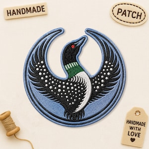 Minnesota Rebel Alliance Political Patch MN State Bird Loon Protest & Resistance Anti ICE Embroidered Patches Applique for Clothes Backpacks