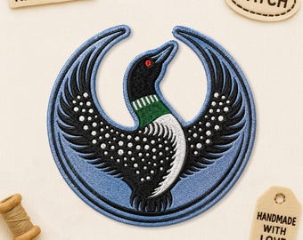 Minnesota Rebel Alliance Political Patch MN State Bird Loon Protest & Resistance Anti ICE Embroidered Patches Applique for Clothes Backpacks