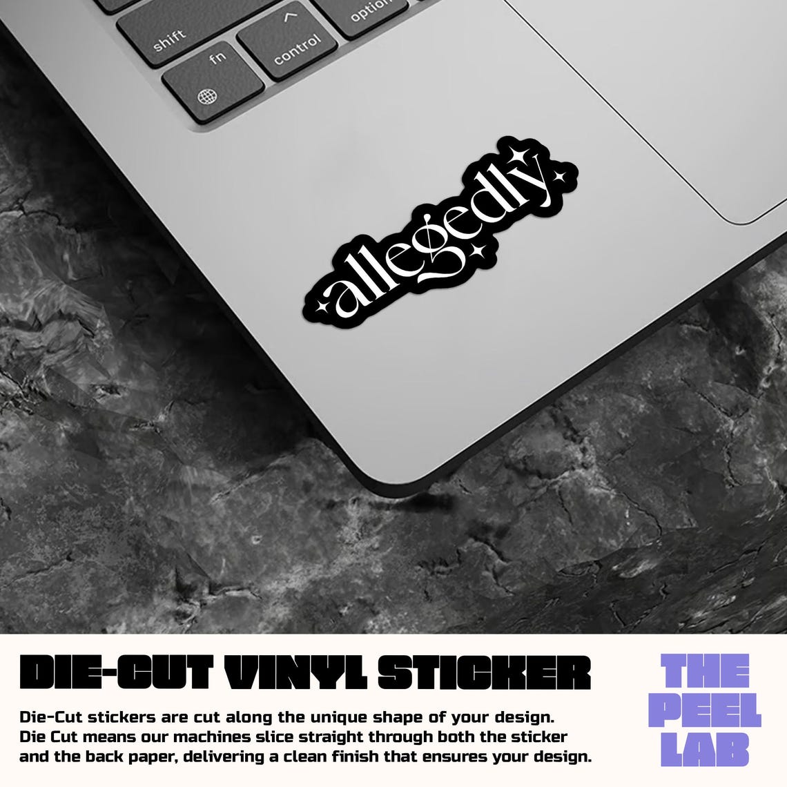 Allegedly Sticker, Funny Gen Z Meme Sarcastic Snarky Adult Humor Quote ...