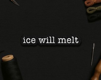 Ice Will Melt Patch, Anti Ice Human Rights Protect Immigrants Refugee Support Embroidery Patches Applique for Clothes Hats Backpacks Jeans