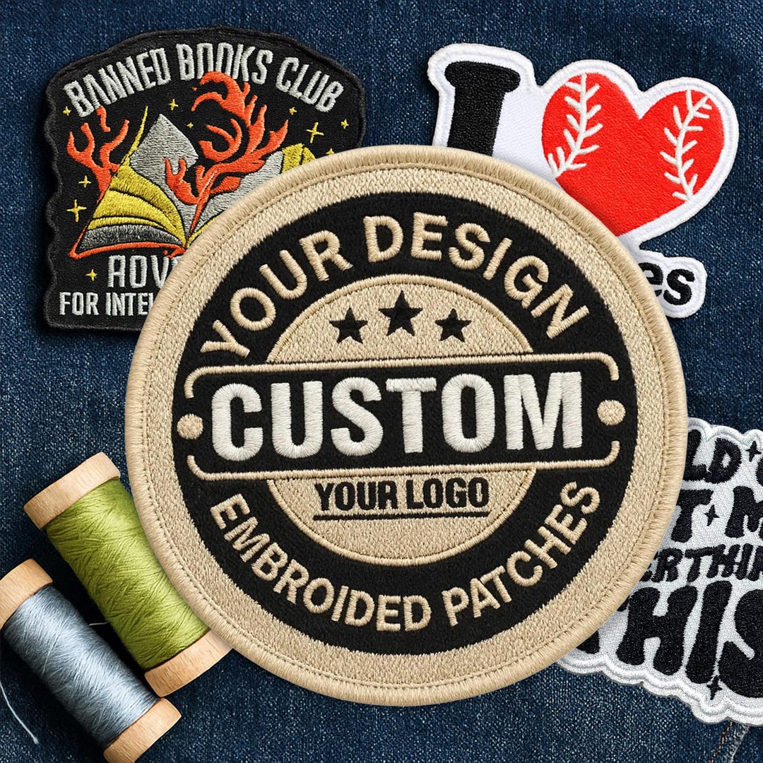 Custom Embroidered Patch – Upload Your Logo, Name or Quote | Iron On ...