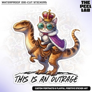 This Is An Outrage Sticker, Dungeon Crawler Carl Inspired, Bookish Reader Lover Waterproof Vinyl Sticker for Water Bottle, Laptop, Gifts