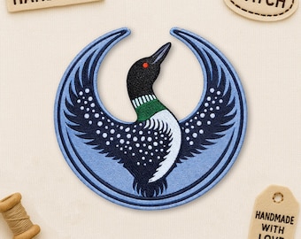 Minnesota Rebel Alliance Political Patch MN State Bird Loon Protest & Resistance Anti ICE Embroidered Patches Applique for Clothes Backpacks