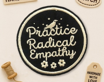 Radical Empathy Patch, Leftist Human Rights Empathy Feminist Resistance Embroidered Patches Applique for Clothes Hats Backpacks Jeans