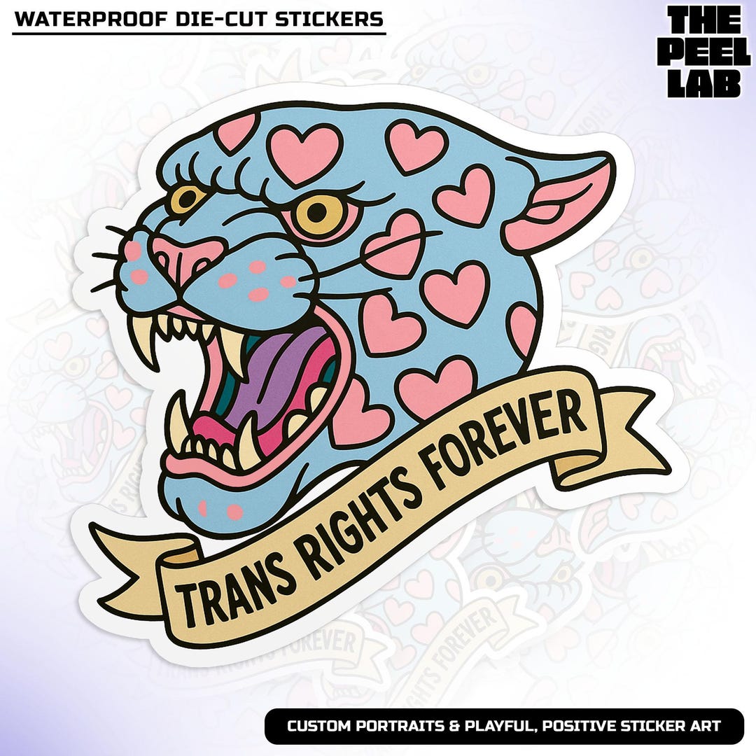 Trans Rights Sticker Trans Rights Transgender Sticker, LGBTQ Queer Gay Pride Month Political ...