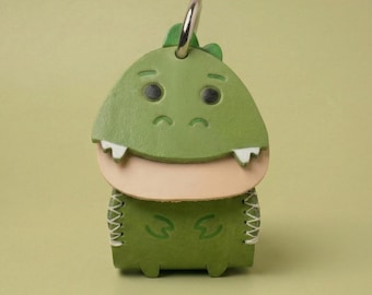 Dog Poop Bag Holder, DIY Leather Kit for Dog Moms, Dinosaur Poop Bag Dispenser, 30-minute Leather Craft Gift, Handmade Pet Accessory