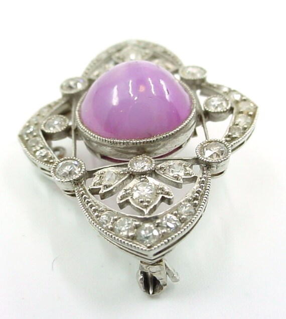 Marcus & Co Art Deco Diamond Pink Lavender Star S… - image 4