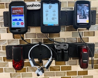 VeloForgeDesigns Customizable Modular Cycling Device Mount & Charging Station