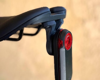 Garmin Varia RTL515 & RearVue Radar Tail Light Mount for Bontrager Blendr Saddle | Low-Profile Rear Bike Light Bracket