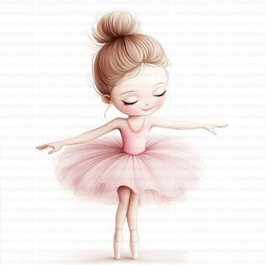104 petite fille ballerine danseuse de ballet Clipart Bundle haute qualité JPG fabrication de cartes papier artisanat Art Junk Journal Scrapbooking téléchargement numérique