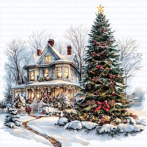 85 Victoriaanse kersttijd clipart bundel afdrukbare hoge kwaliteit JPG kaart maken papier ambachtelijke kunst ongewenste dagboek scrapbooking digitale download
