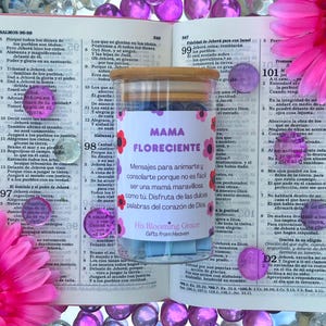 Frasco de Mama Floreciente - Notas de Versículos Bíblicos