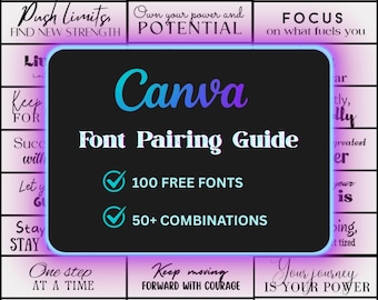 Handleiding voor het koppelen van Canva-lettertypen: 100+ gratis lettertypecombinaties (bewerkbare sjabloon)