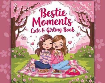 Livro de colorir Bestie Moments em PDF CoCo Wyo: Aconchegante, Confortável, Fofo e Divertido - Atividade Imprimível e Fácil para Aliviar o Estresse - Adultos, Crianças e Adolescentes
