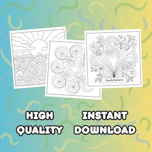 Libro para colorear "Momentos de Chica Acogedora" (PDF) CoCo Wyo: Ilustraciones divertidas, tiernas y cómodas. Actividad imprimible fácil y atrevida para aliviar el estrés. Para adultos, niños y adolescentes. imagen 4
