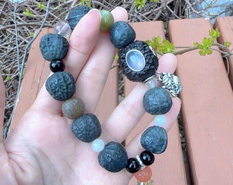 Nephrite Qinghua Walnut  Small Handheld
