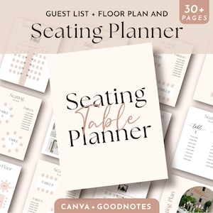 Wedding Seating Planner, Editable Wedding Table Seating Chart Planner, Event Table Seating Arrangement, Wedding Seating Chart Template