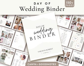 Wedding Binder Template, Wedding Day Information, Day Of Wedding Binder, Wedding Day Binder, Wedding Templates, Wedding Planning, Mood Board