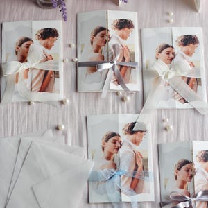 Gatefold Wedding Invitation With Photo, Wedding Gatefold Invitation, Printable Wedding Details Card, Wedding Invite, Wedding RSVP QR Code