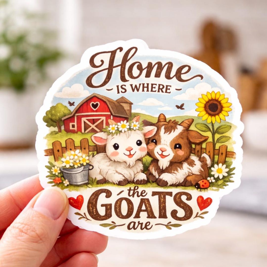 Home is Where the Goats Are Shirt, Cute Goat Lover Gift, Goat Mom ...