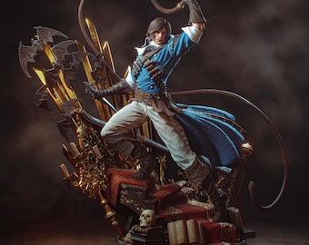Vampire Hunter Display Model Resin Statue Unpainted Fantasy Collector Figure Gothic Decor Bulkmancer Sculpture