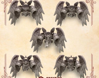 Crimson Lords Winged Jetpacks x10 | Grimdark JumpPacks | Greytide Studio