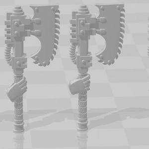 Bits- Custom Right Handed Chain Axe x10 -GrimDark OPR - Battle Brothers -Legion