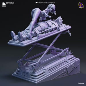 Lucy & David Unpainted Resin Figurine | Cyberpunk Edgerunners Collector Statue immagine 6