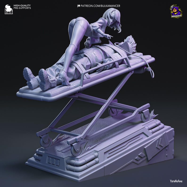 Lucy & David Unpainted Resin Figurine | Cyberpunk Edgerunners Collector Statue immagine 6