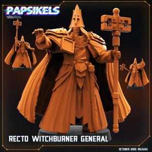Trench Crusade Compatible Witchburner General Miniature Unpainted