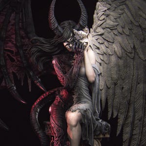 The Face of Evil – Dark Fantasy Resin Statue by Nerikson | 75mm / 140mm