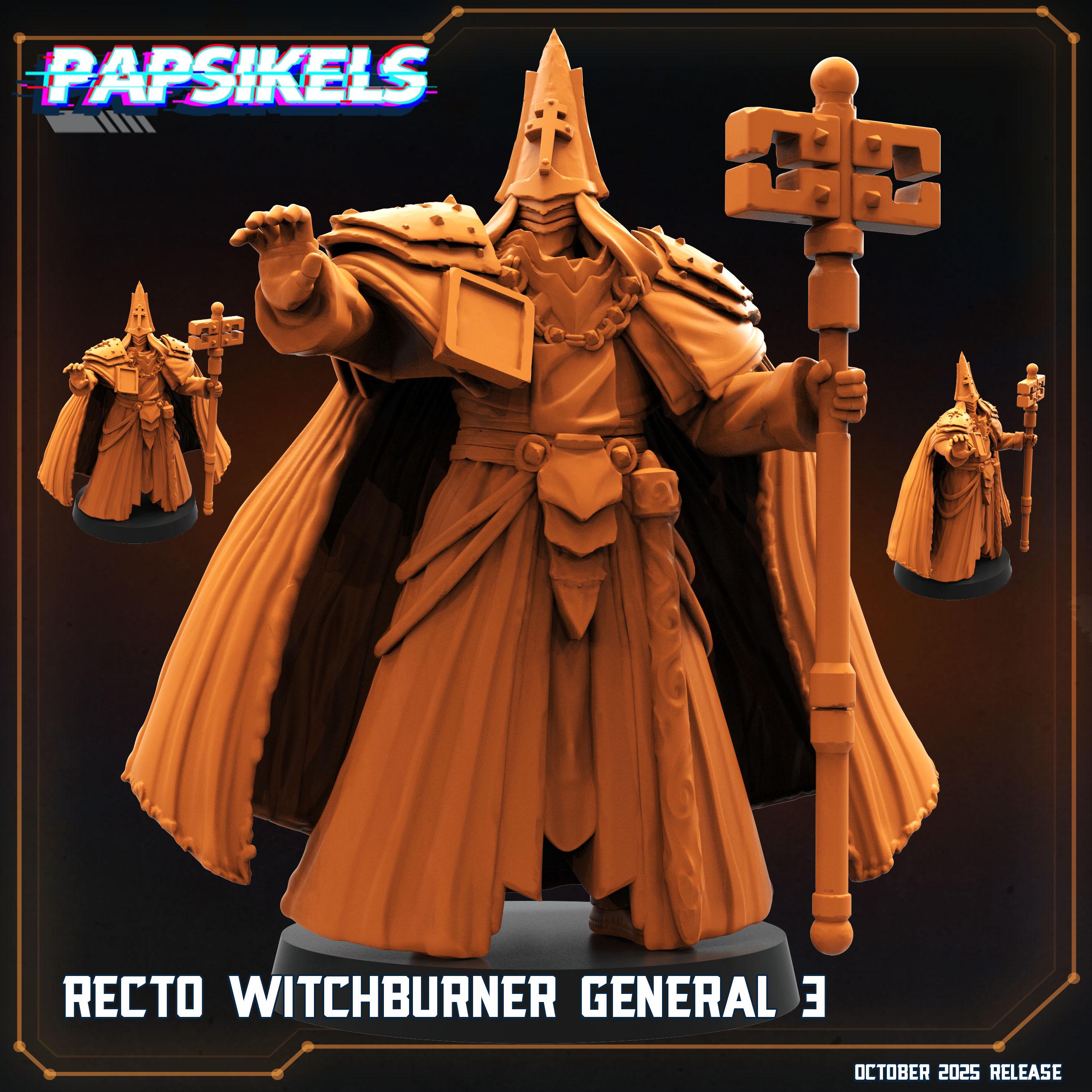 Trench Crusade Compatible Witchburner General Miniature Unpainted