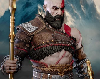 God of Pain 313mm Resin Statue - Spartan Warrior Gladiator Model Kit