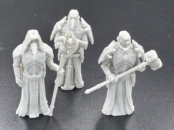 Trench Crusade Compatible- Black Grail Plague Knights. ABS Resin